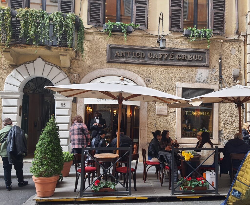 L'Antico Caffè Greco n 46 a Roma