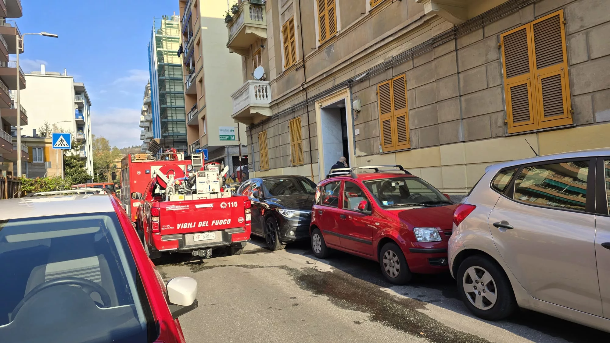 Incendio a Sestri Ponente